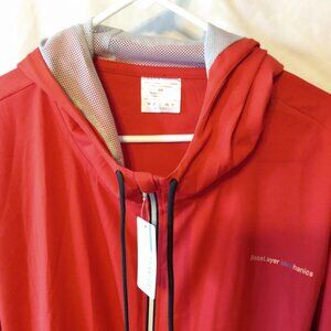 ElsMorr Baseline Mechanics Red Zipper Hoodie 2XL
